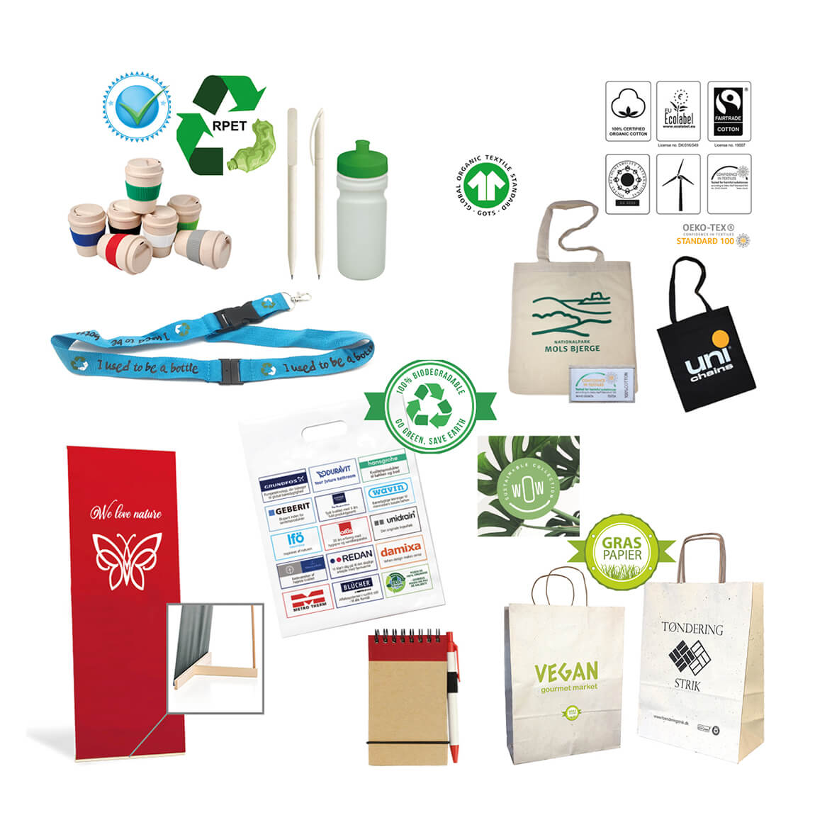 Miljørigtige produkter med eget logotryk. BetterGoGreen.dk